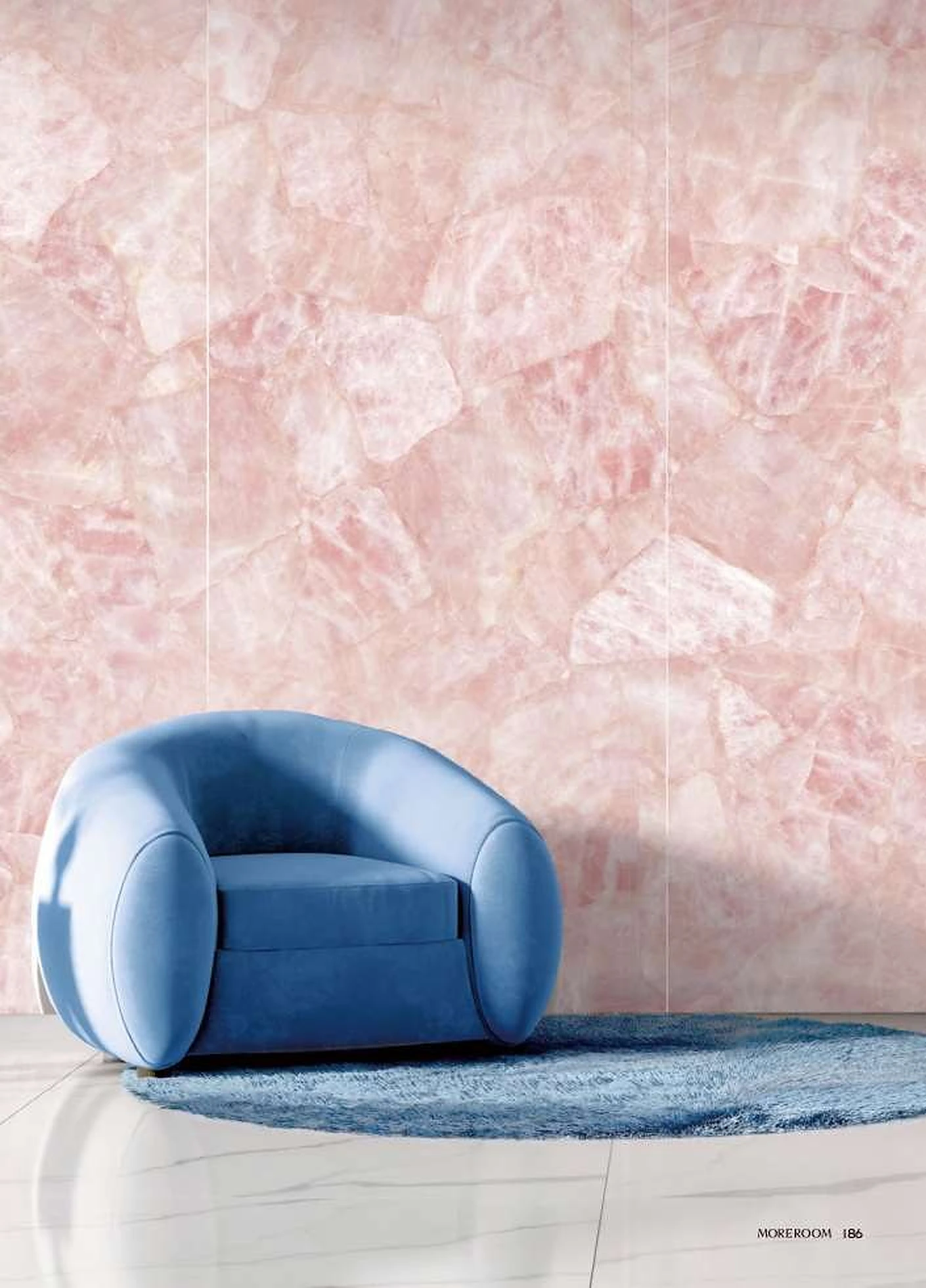 Rosa Crystal sintered stone installed
