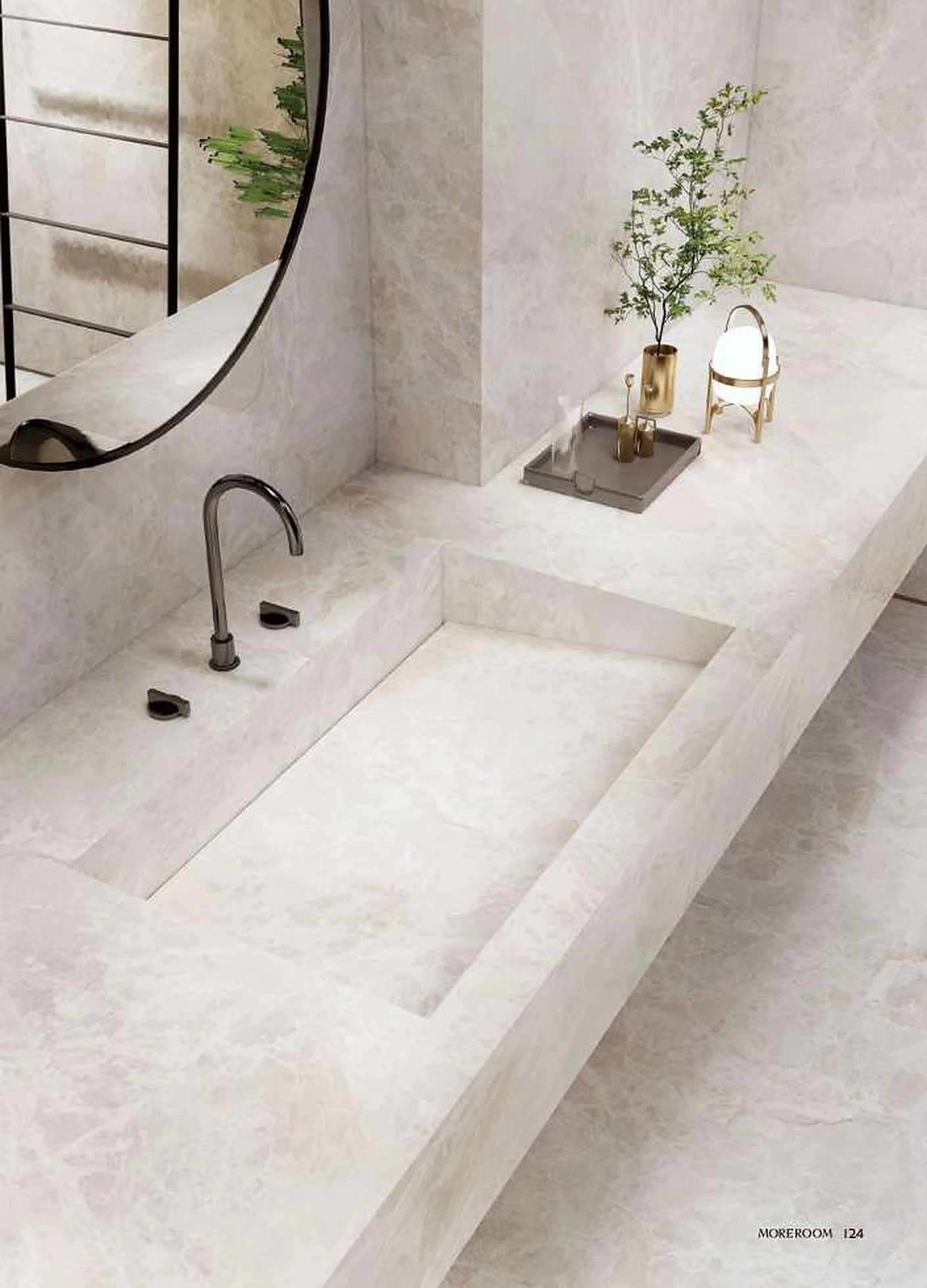 Yabo White sintered stone installed