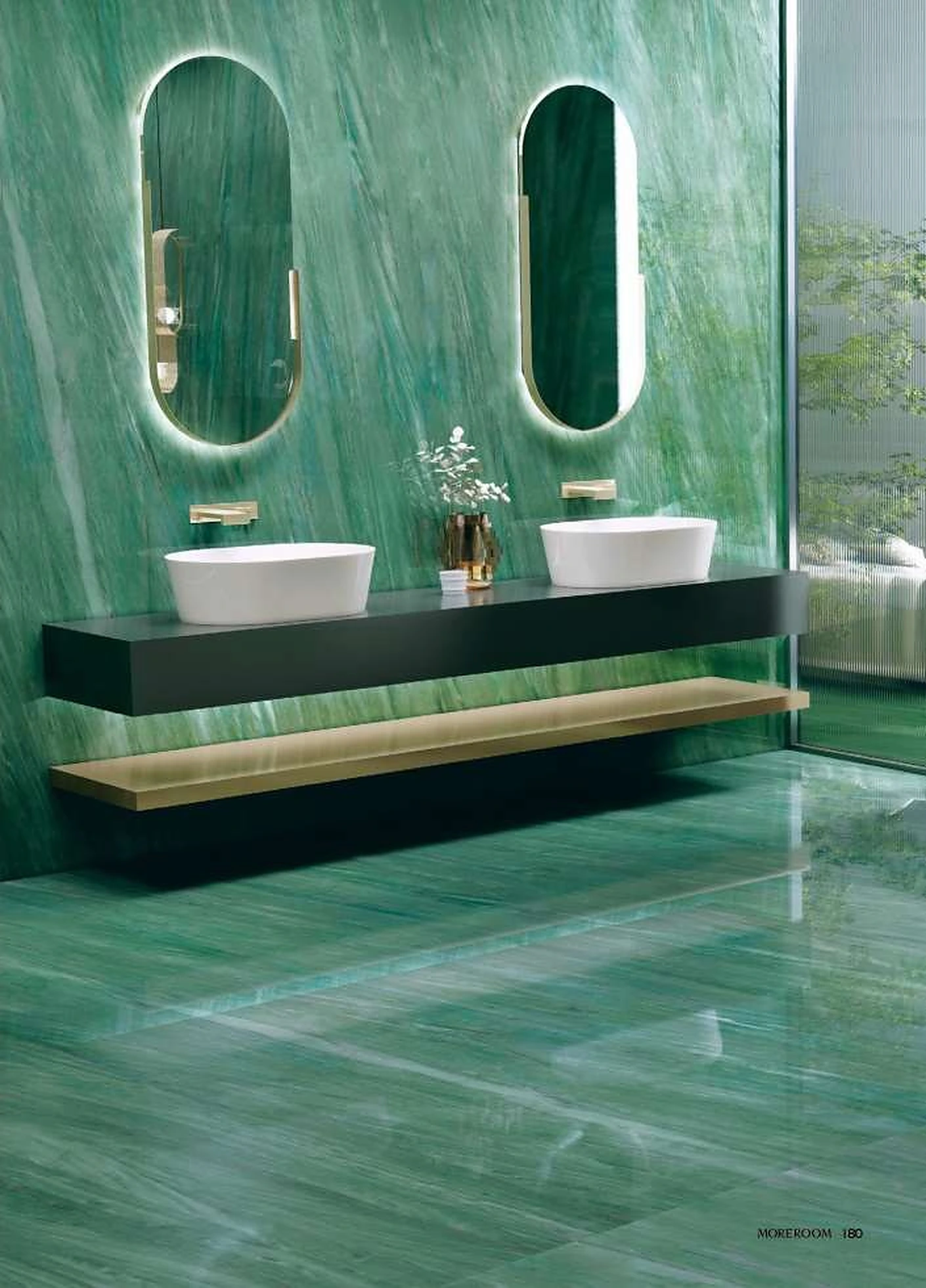 Royal Emerald sintered stone installed