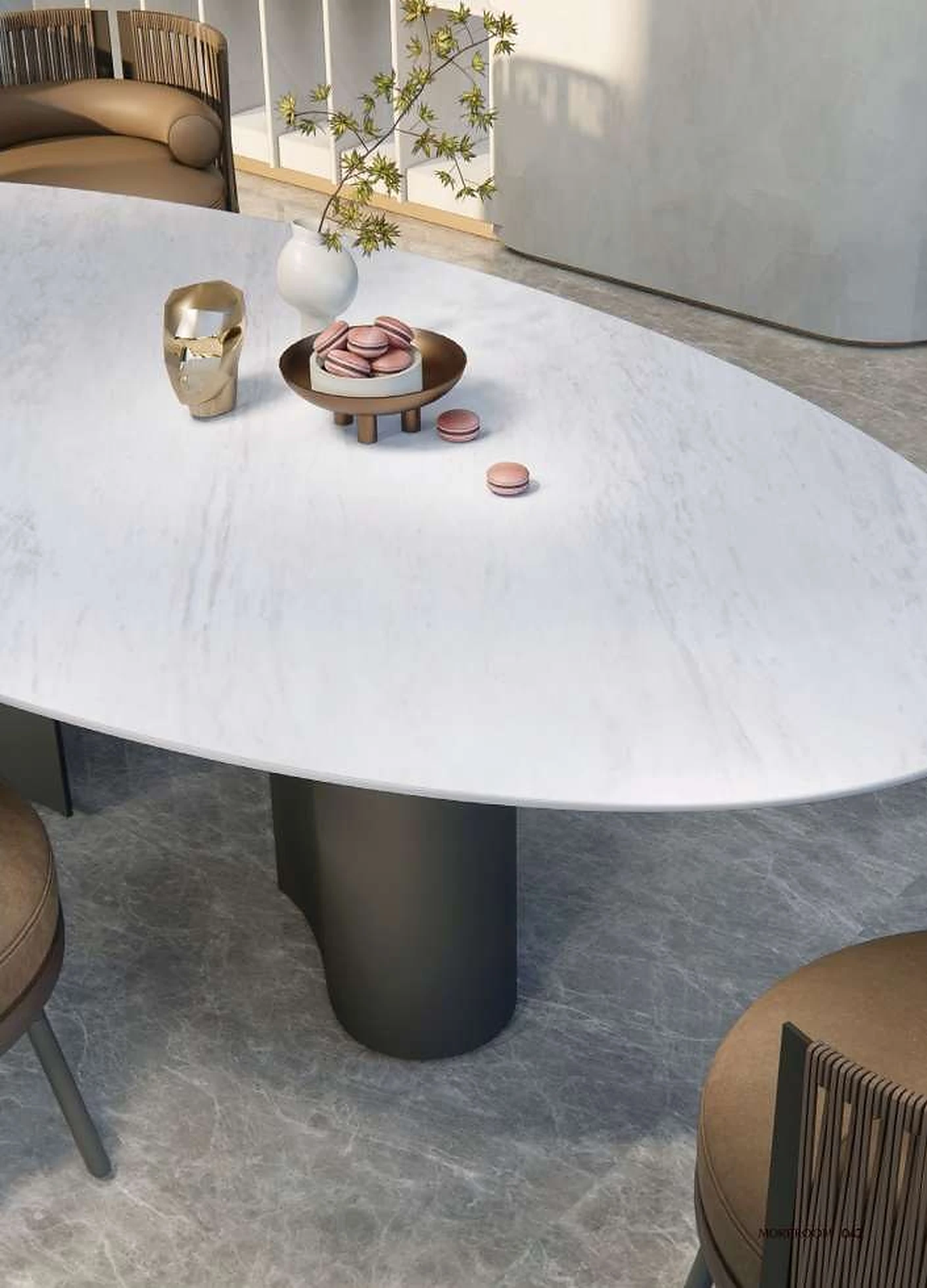 Ariston White sintered stone installed